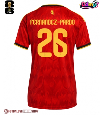 Belgie Matias Fernandez-Pardo #26 Domácí Dres pro Dámy MS 2026 Krátkým Rukávem